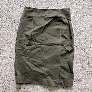 Banana Republic olive green pencil skirt